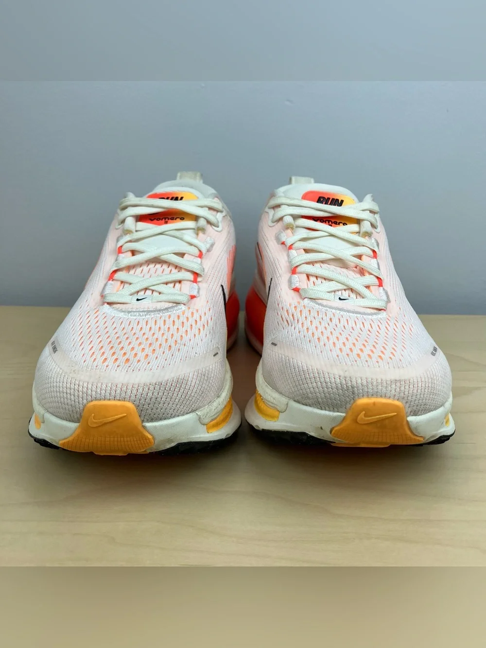 Nike Women’s Size 7.0 Air ZoomX Vomero 18 Sail Orange Athletic Running Shoes